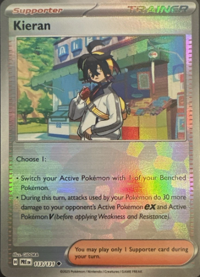 Producto - Kieran (Poke Ball Pattern) - 113/131 - Prismatic Evolutions - Holo