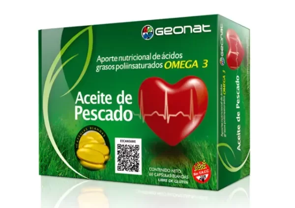 Producto - Omega 3 Aceite De Pescado Geonat X 60 Cápsulas