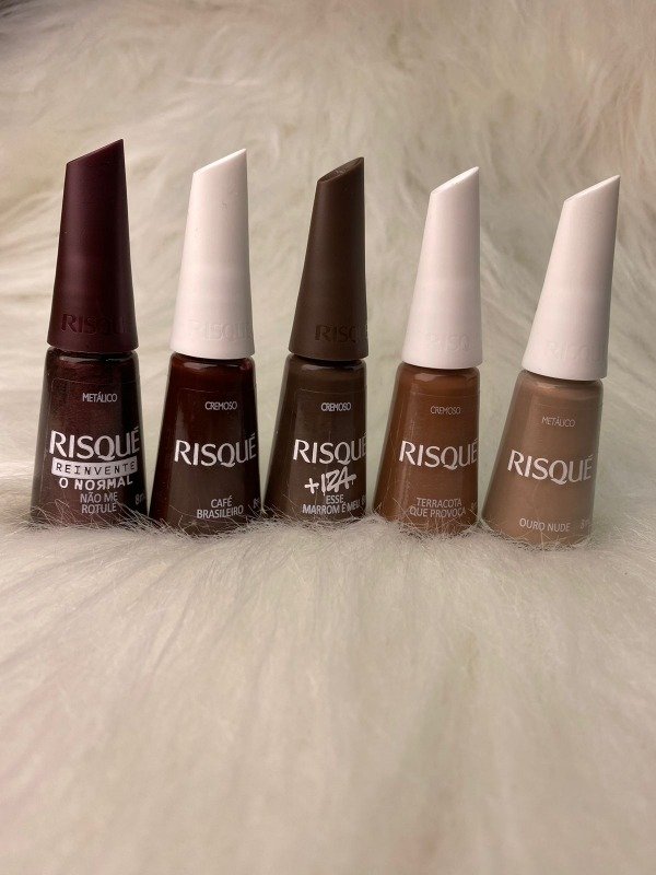 Producto - Esmaltes Risque tonalidades marrones
