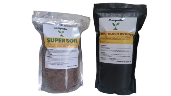 Producto - Kit cultivo Medicinal y Orgánico. Super Soil + Super Bloom Booster
