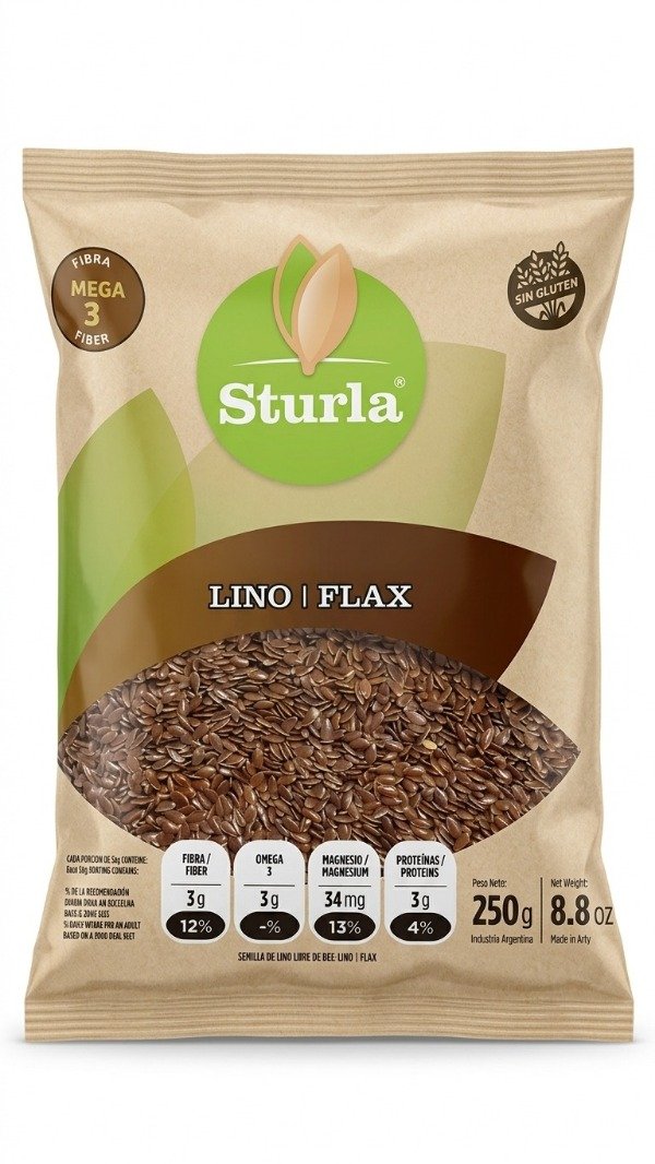 Producto - SEMILLAS DE LINO POR 250GR STURLA
