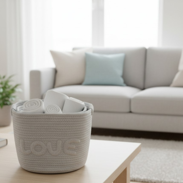 Producto - CANASTO tejido SET X 3 love