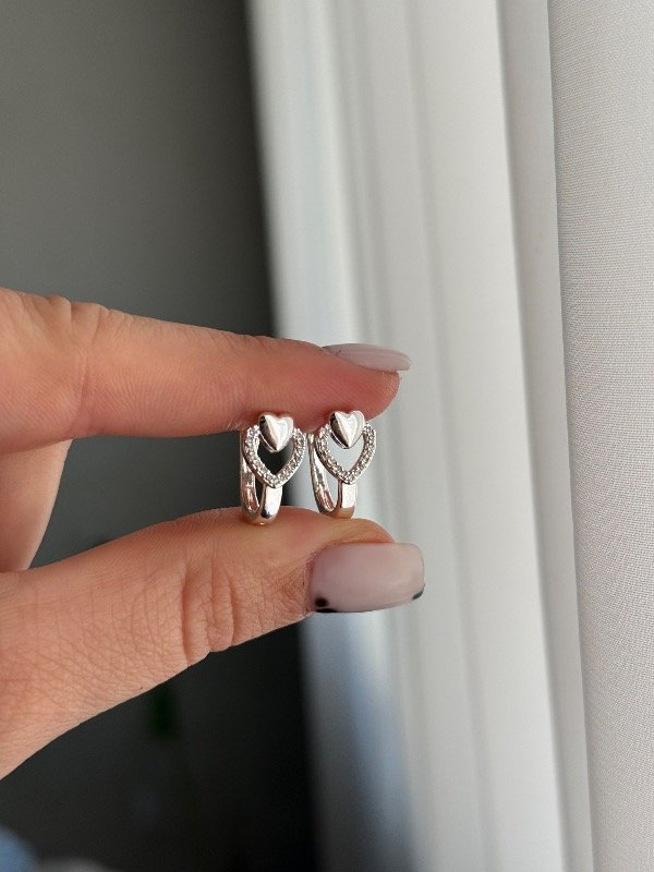 Producto - Argollas heart con micropave