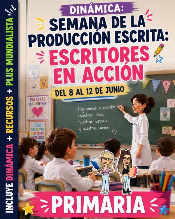 Producto - SEMANA DE LA PRODUCCIÓN ESCRITA. ESCRITORES EN ACCIÓN. PRIMARIA