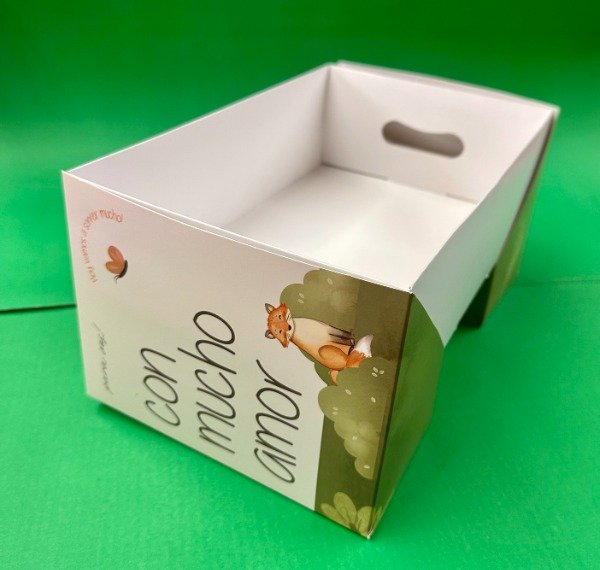Producto - CAJA BANDEJA BOSQUE -COD. 1553  medida 26x8x17
