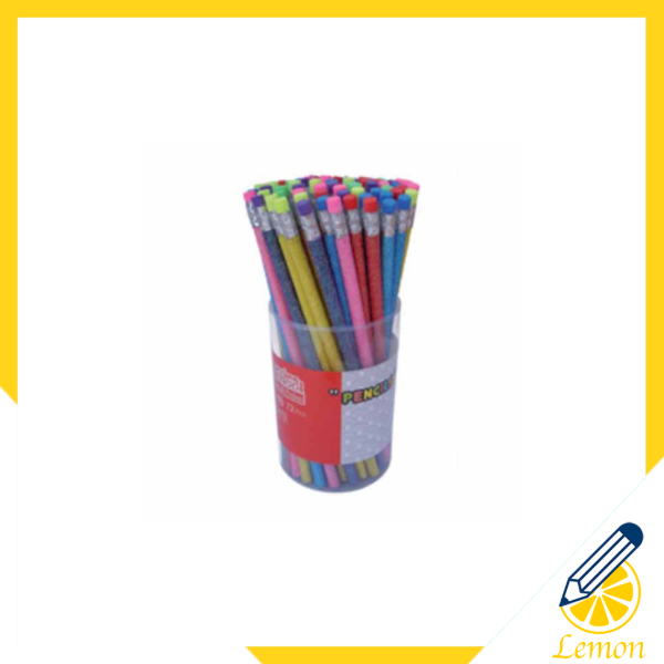 Producto - Lápiz Grafito Negro HB Cuerpo de glitter