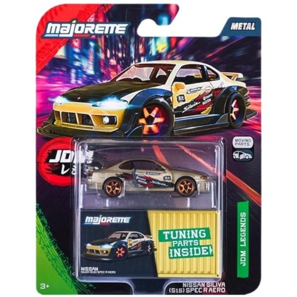 Producto - Majorette JDM Legends Deluxe Moving Parts Nissan Silvia S15 Spec R Aero - 4