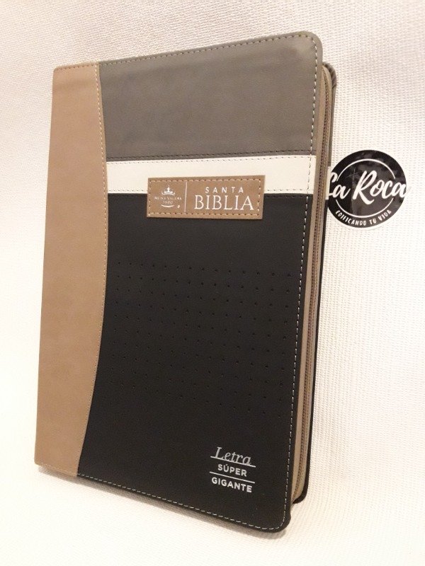 Producto - Biblia Reina Valera 1960 Letras Super Gigantes Negro/Café/Beige