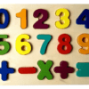 Producto - Tabla Encastre de Números y Signos EN RELIEVE