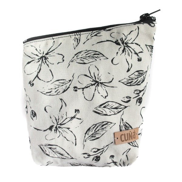Producto - Yerbera / Portamate impermeable, estampa palo borracho Negro sobre crudo