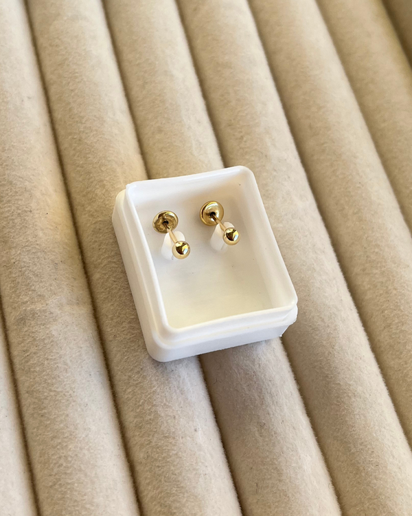 Producto - Abridores bolitas de acero dorado 3mm