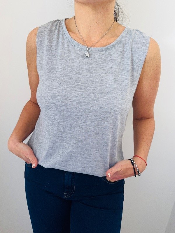 Producto - Musculosa al corte SUBLIMABLE de modal spum - 4