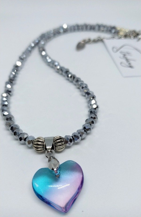 Producto - Cristal corazón tornasolado