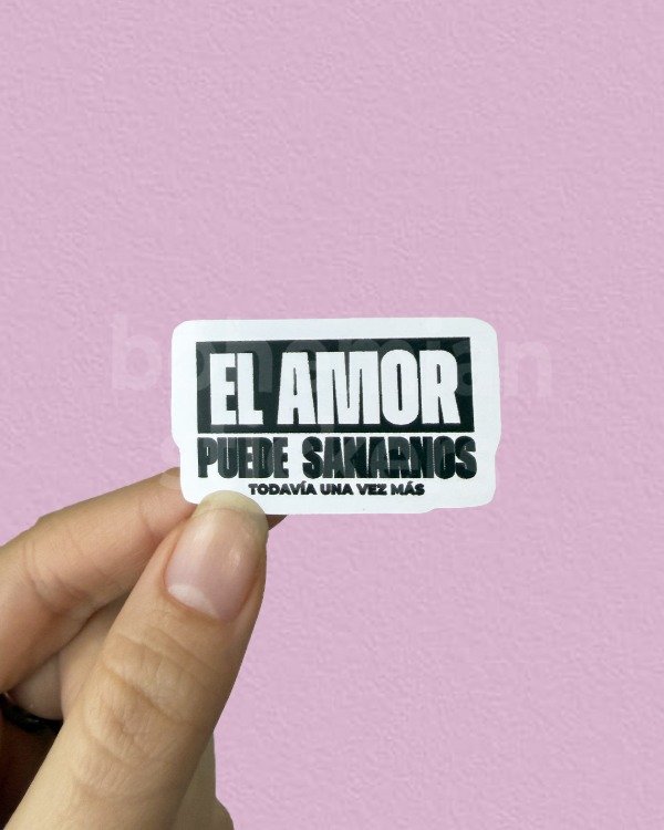Producto - EL AMOR PUEDE SALVARNOS - Sticker Individual de Patricio Rey / Los redondos