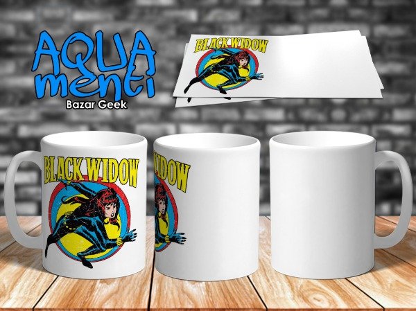 Producto - Taza Black Widow retro