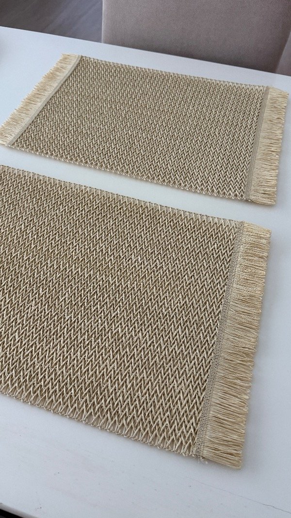 Producto - Individual Beige Rectangular