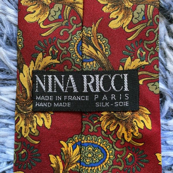 Producto - Nina Ricci made in France hand made Art Nouveau vintage tie.