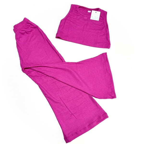 Producto - Top y pantalón morley fucsia