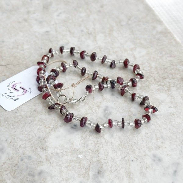 Producto - Collar atracción! Granate