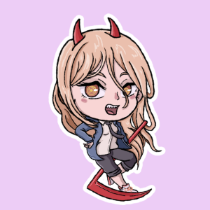 Producto - Stickers en Vinilo - Chainsaw Man - Power