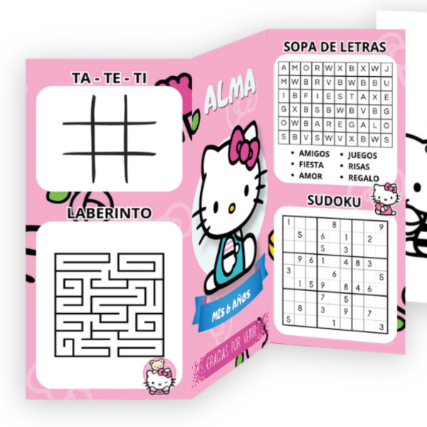 Producto - Tríptico Infantil Personalizado Pack x25 unidades
