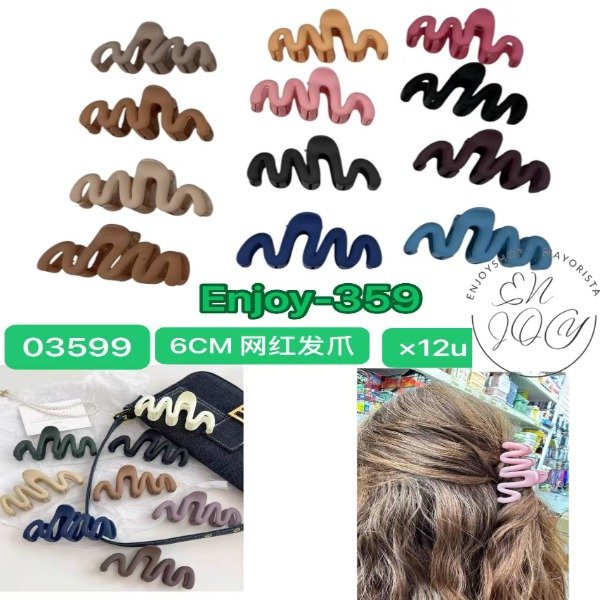 Producto - PACK X12 BROCHES DE PELO ROLLERS 6CM ENJOY359