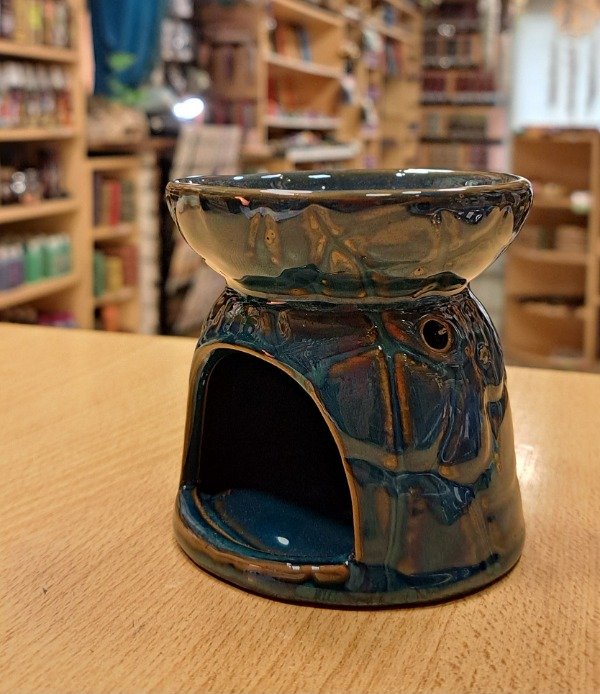 Producto - Hornito ceramica azul 9 x 8 cm