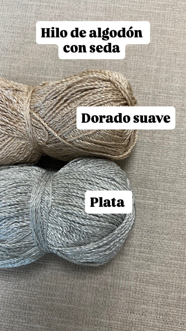 Producto - Hilo de algodón con seda tipo 8/6 en ovillo