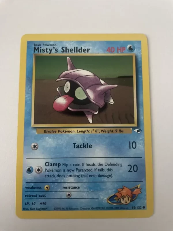 Producto - Misty's Shellder 89/132 Common Gym Heroes Pokemon Card