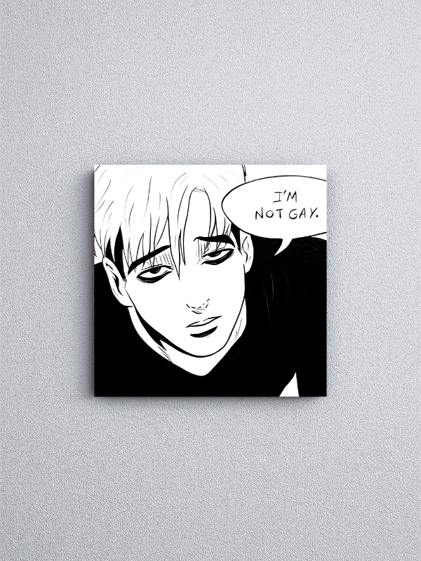 Producto - Cuadro Sangwoo "Im not gay" -Killing stalking-