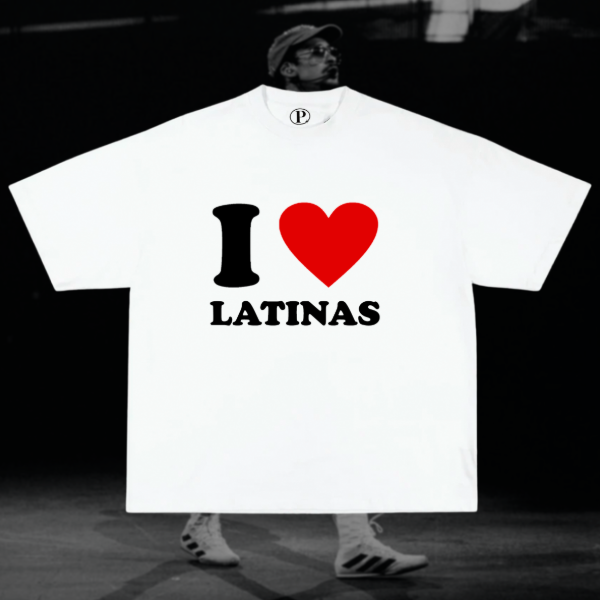 Baby tee love latinas blanca