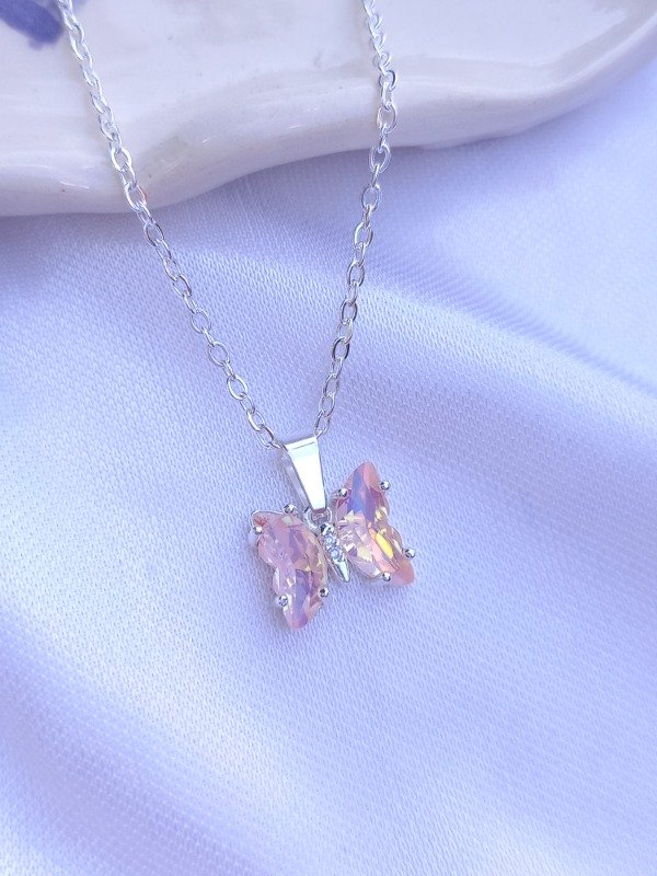Producto - cadenita butterfly tiny white (coral)