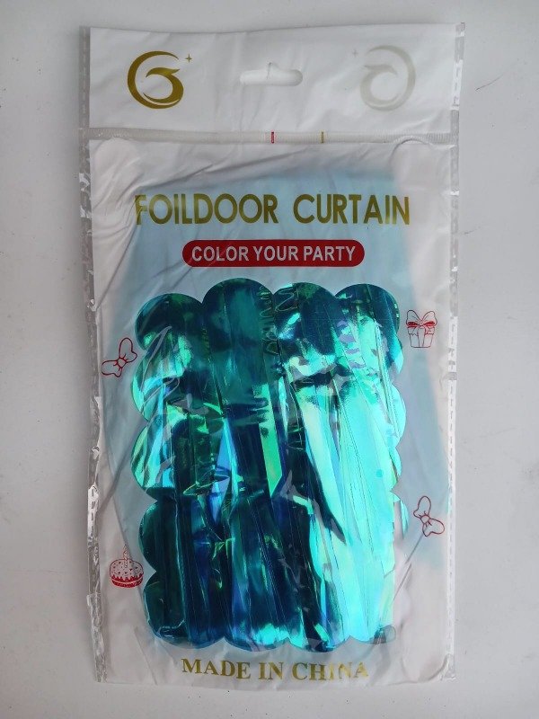Producto - Cortina Iridiscente Celeste