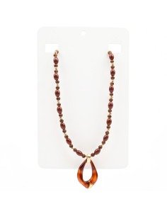 Producto - Collar Enhebrado Organic ámbar - 1