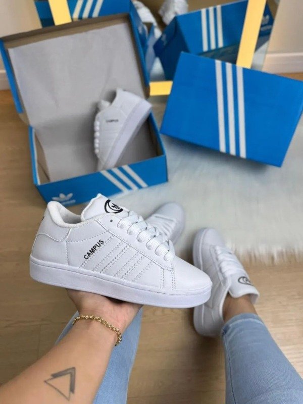 Producto - ZAPATILLAS TIPO CAMPUS BLANCAS