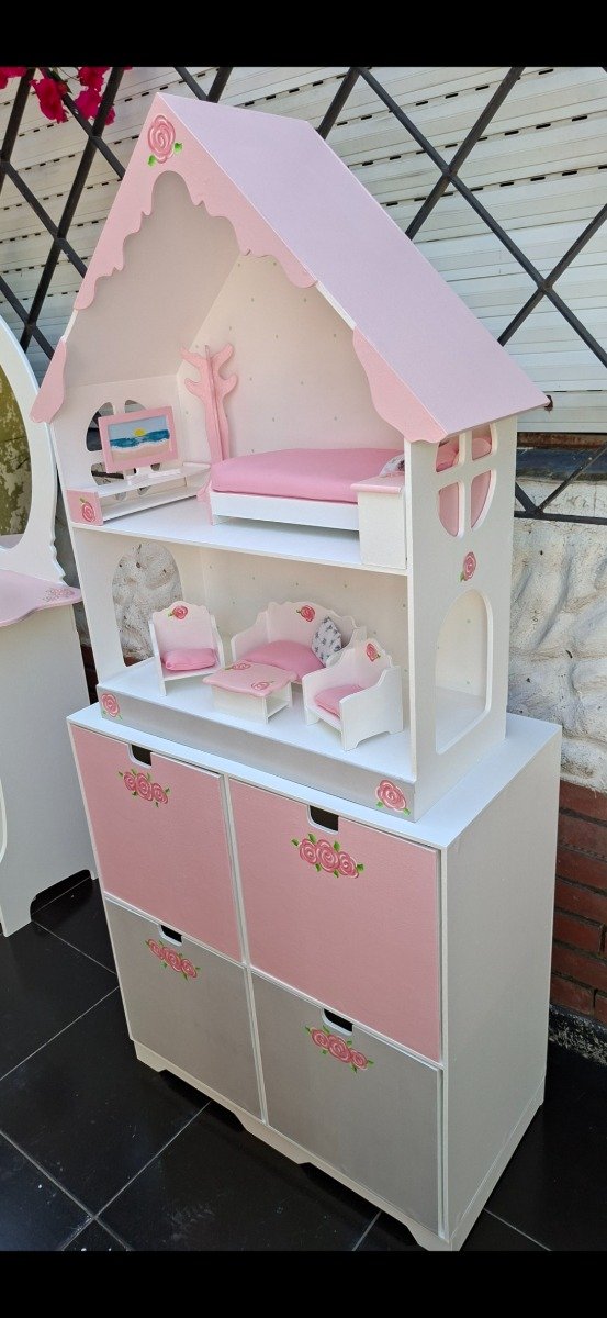 Producto - MUEBLE JUGUETERO MAS CASITA DE MUÑECAS - 1