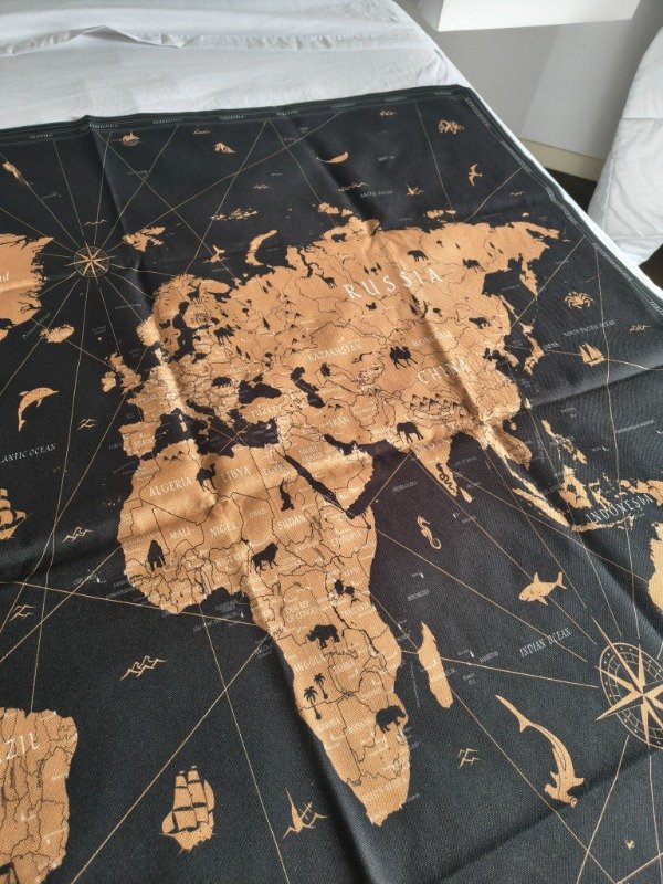 Producto - Lona Playera - Mapa Mundial - 1
