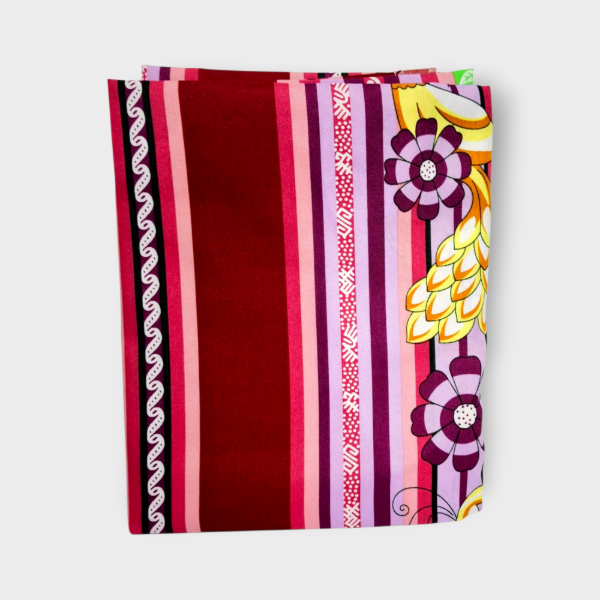 Producto - Mantel 3x1.5mts Pavo real Bordo y morado