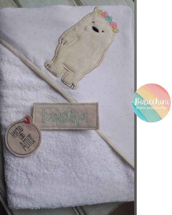 Producto - Toalla con Capucha - Bordado Personalizado - PRODUCTO A PEDIDO