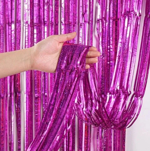 Producto - CORTINA HOLOGRAFICA FUCSIA