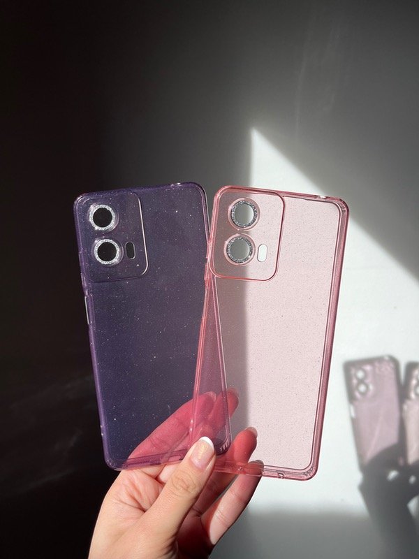 Producto - Cases glitter cubre cámara con vidrio Motorola - 2