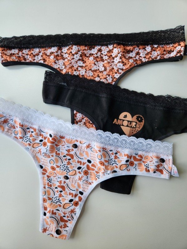 Producto - Pack x3 colaless de algodón estampadas - 10230