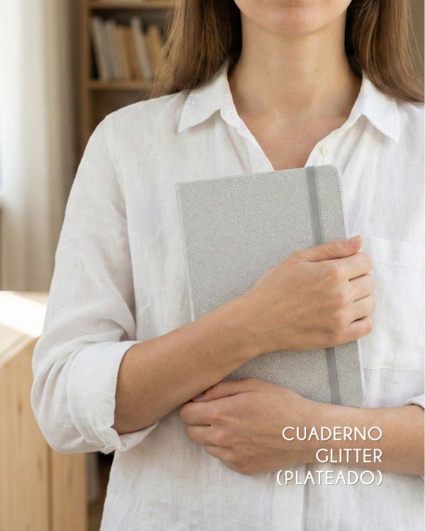 Producto - Cuaderno A5 Tapa Dura Glitter - 3
