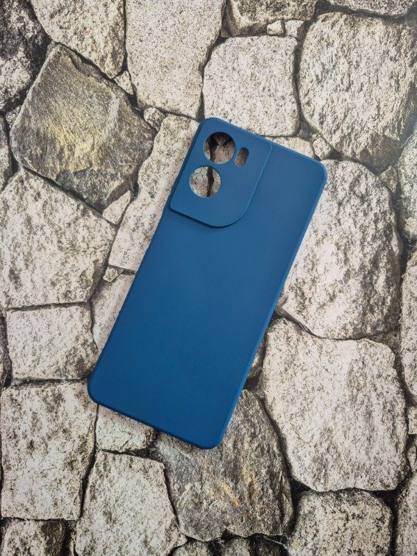 Producto - Funda silicone soft con felpa Moto G06 azul