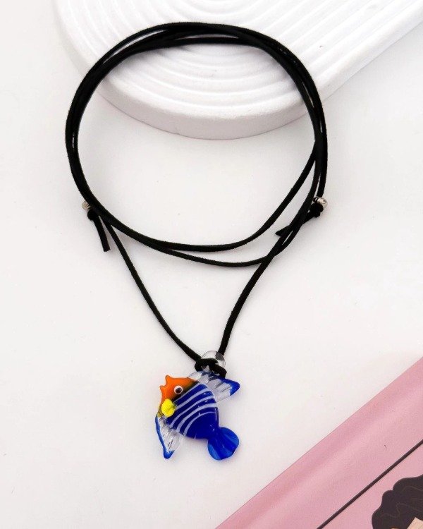 Producto - Collar Gamuza Tropical