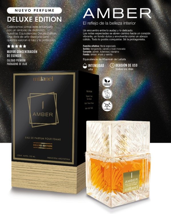 Producto - Amber 100ml equivalente al khamrah Lattafa