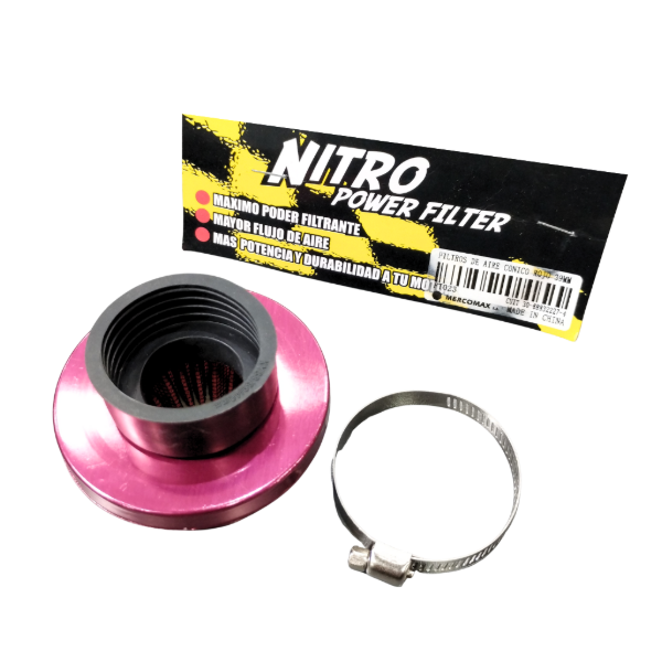 Producto - MOT- FILTRO DE AIRE CONICO ROJO 39 MM