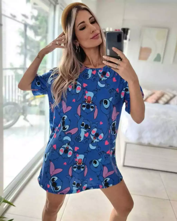 Producto - Remerón Stitch azul