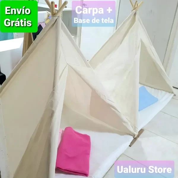 Producto - combo de 8 Carpas tipi + base de tela