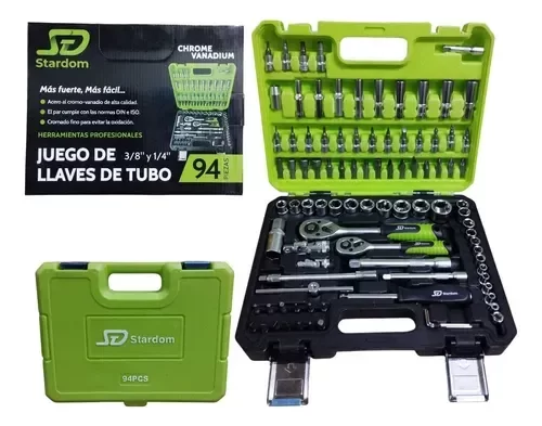 Producto - Maletín de Herramientas 94 Piezas Stardom -Llaves de Tubo Chrome Vanadium